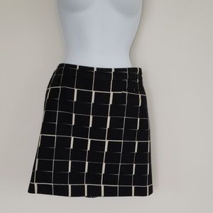 CLUB MONACO black and white mini skirt XS